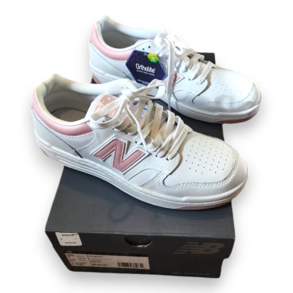 NIB/NWT  New Balance 480 Athletic Shoe in White/Pink - Picture 6 of 8